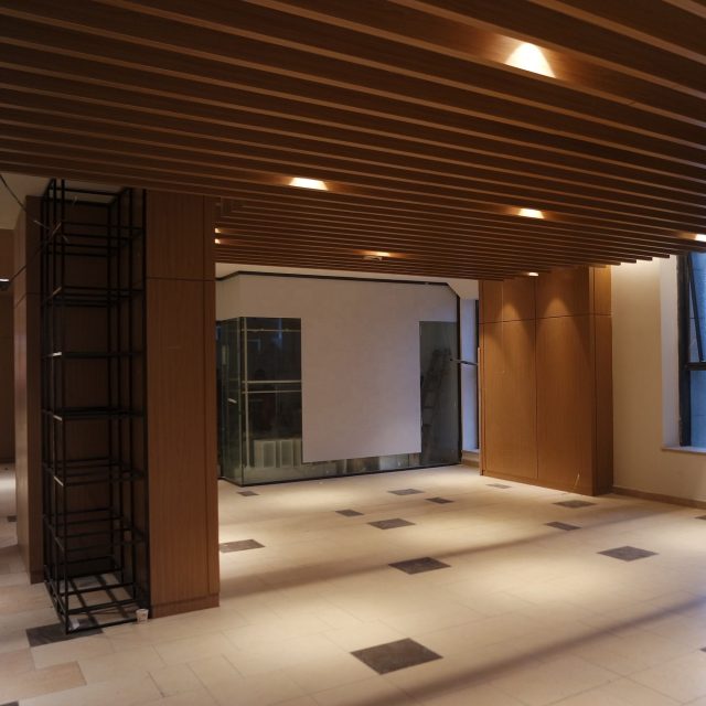 Custom wood ceiling tiles crafted for your unique space (3)