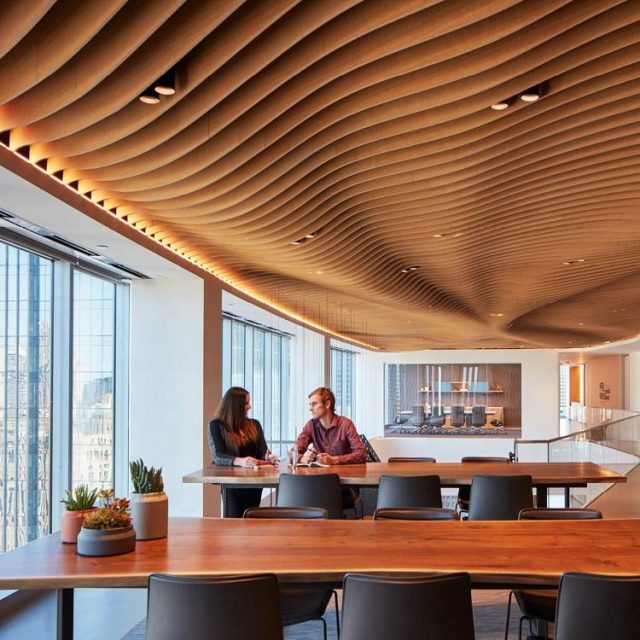 Custom wood ceiling tiles crafted with care and precision (6)