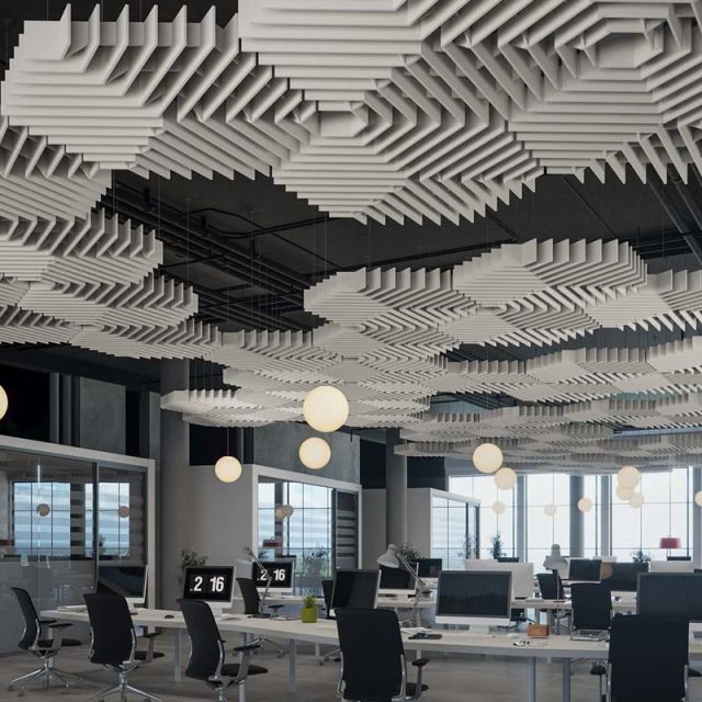 Design your dream space with custom acoustic ceiling tiles (7)